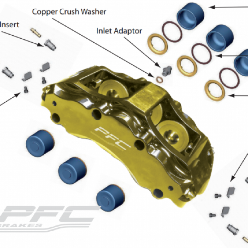 Caliper - Porsche 991 GT2 Clubsport
Porsche 991 GT3R
rear ZR77 caliper